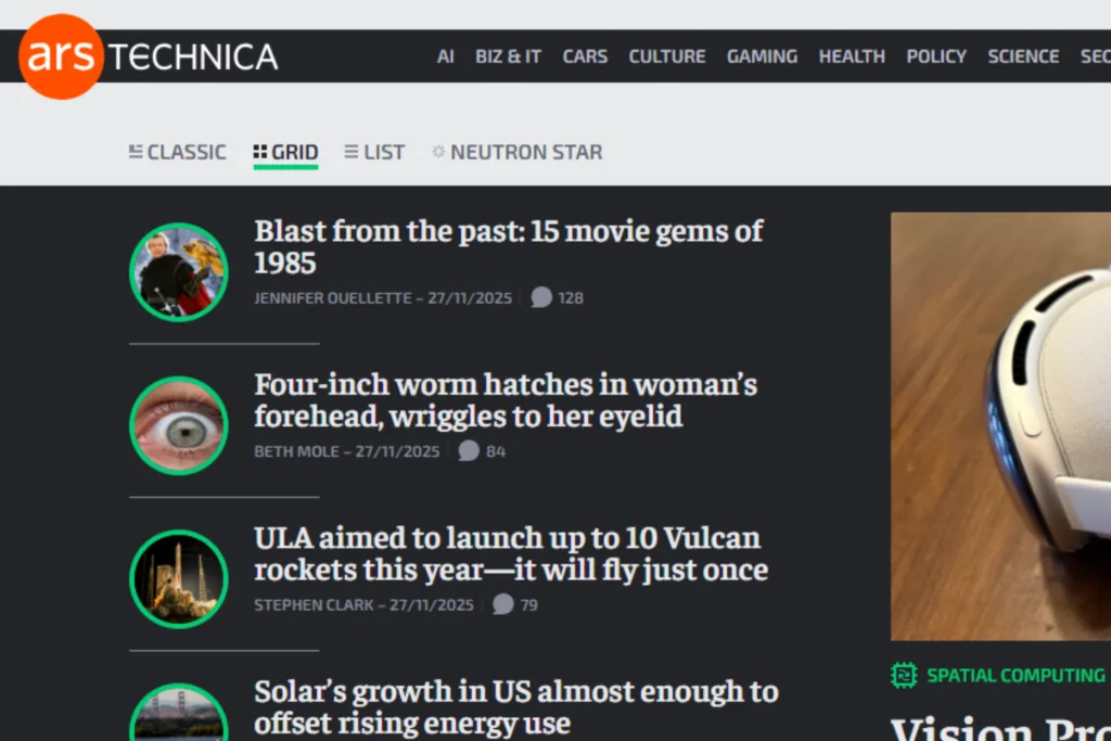 Ars Technica tech blog