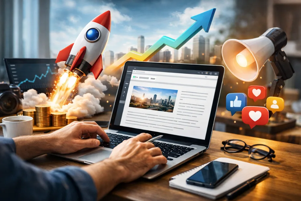 A-guy-doing-Guest-posting-for-SEO-and-Brand-Awareness