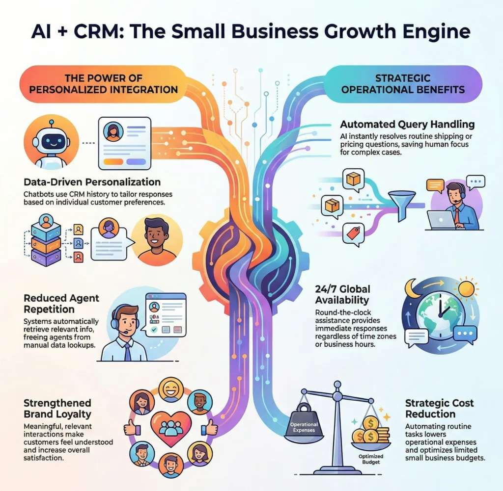 AI-Plus-CRM-Growth-Engine-Infographic