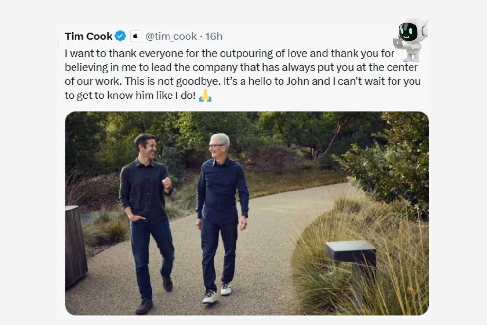 Tim-cook-tweet-about-John-Ternus
