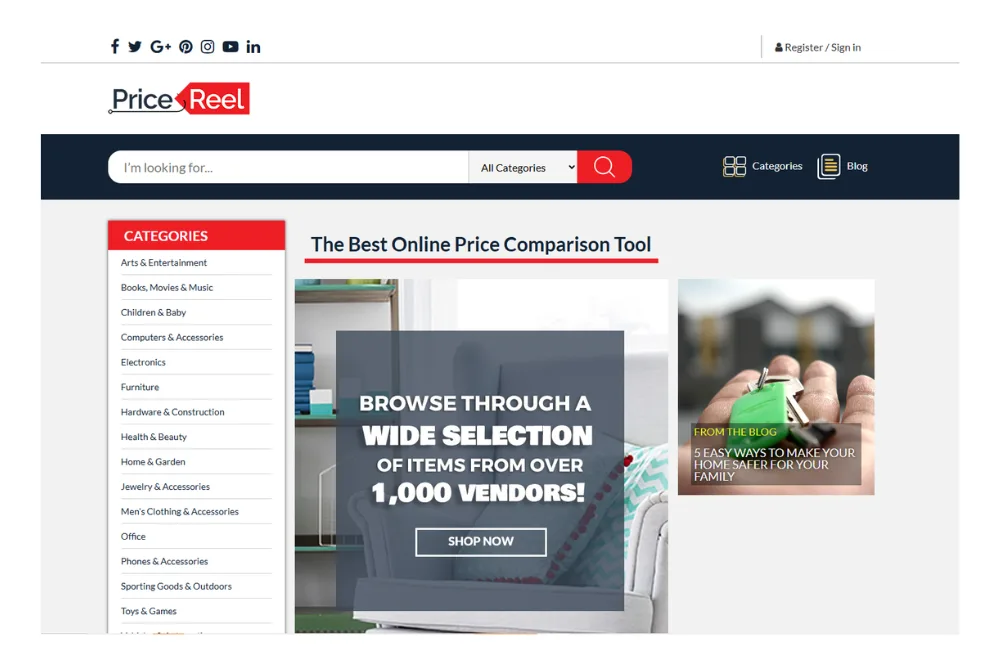 price-reel-website-to-compare-electronics-prices