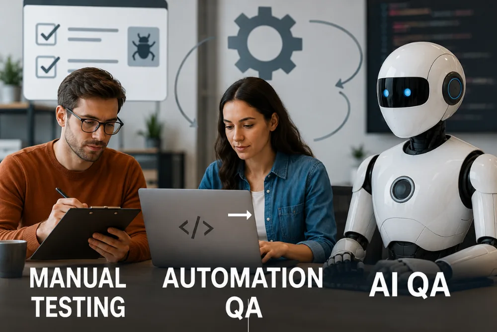 Manual-testing-automation-AI-QA-teamwork